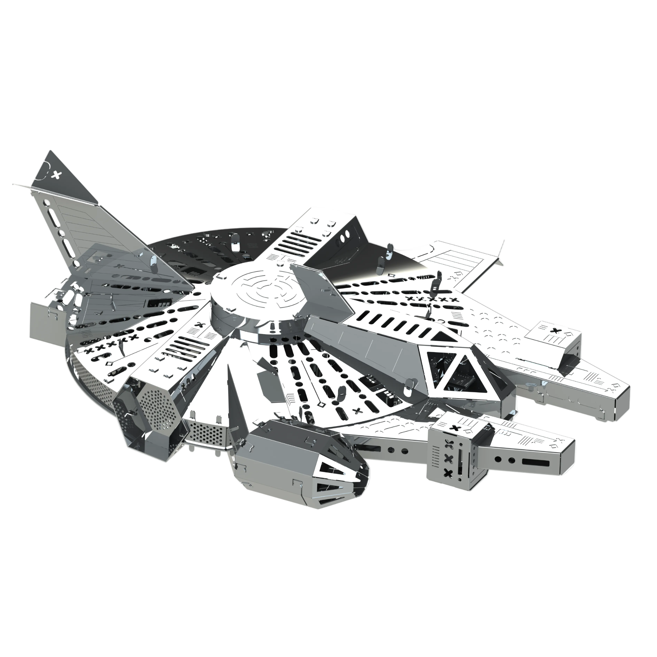 Metal Time Nebula Scout Starship – DIY Metal Model Kit