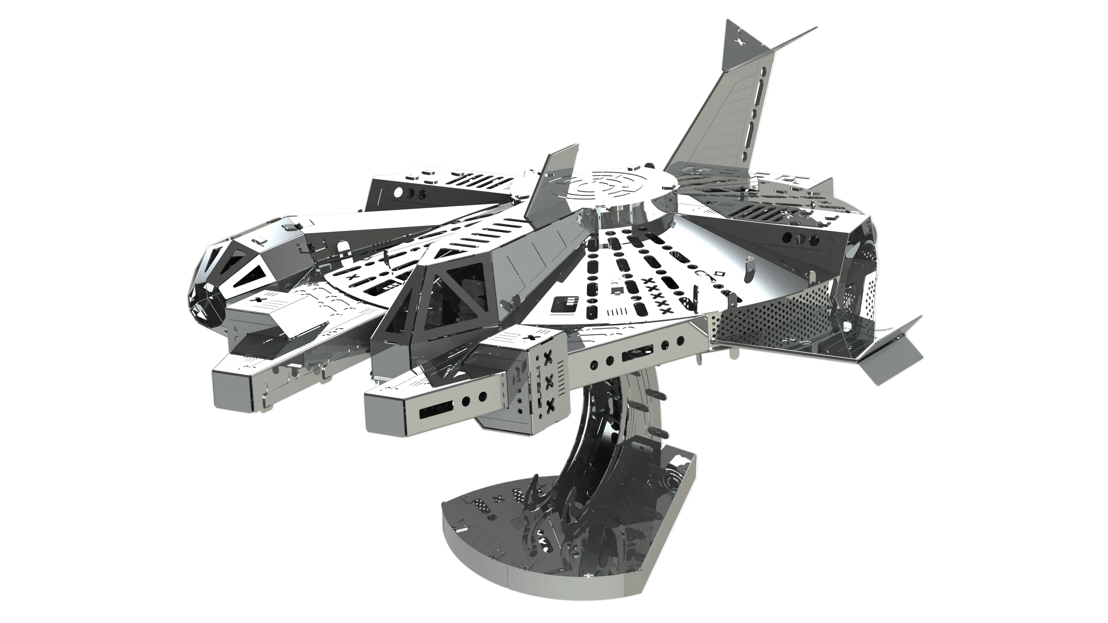 Metal Time Nebula Scout Starship – DIY Metal Model Kit