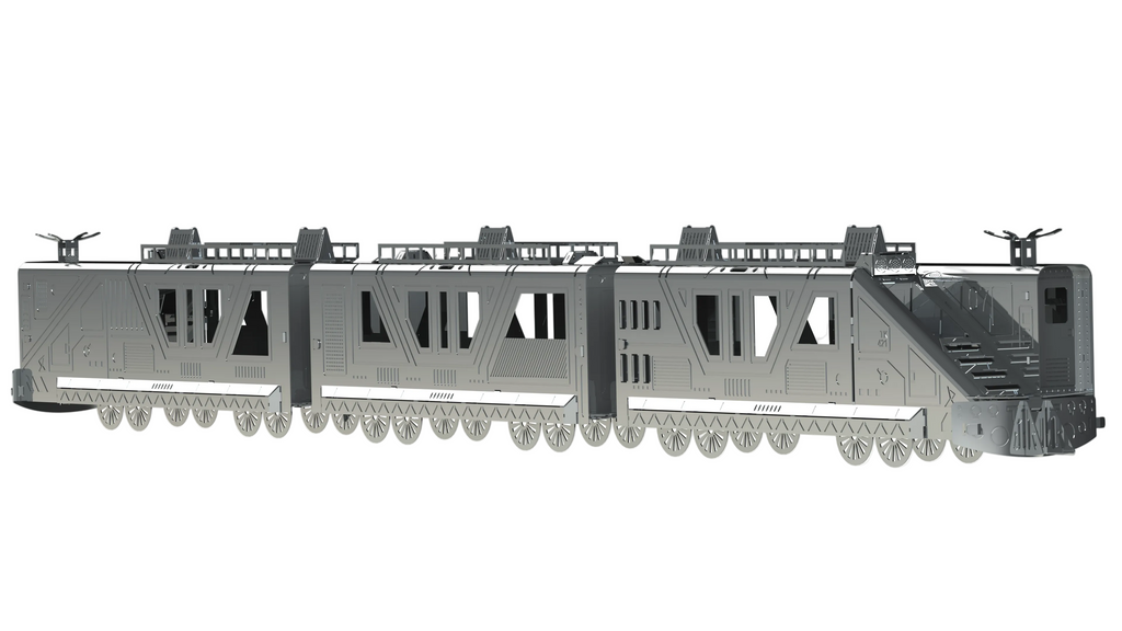 Metal Time Night Rider 3000 Armoured Train – DIY Metal Model Kit