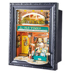 Old Times Bookstore – 3D Wooden Puzzle Story Frame Kit