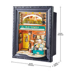 Old Times Bookstore – 3D Wooden Puzzle Story Frame Kit
