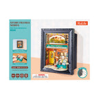 Old Times Bookstore – 3D Wooden Puzzle Story Frame Kit