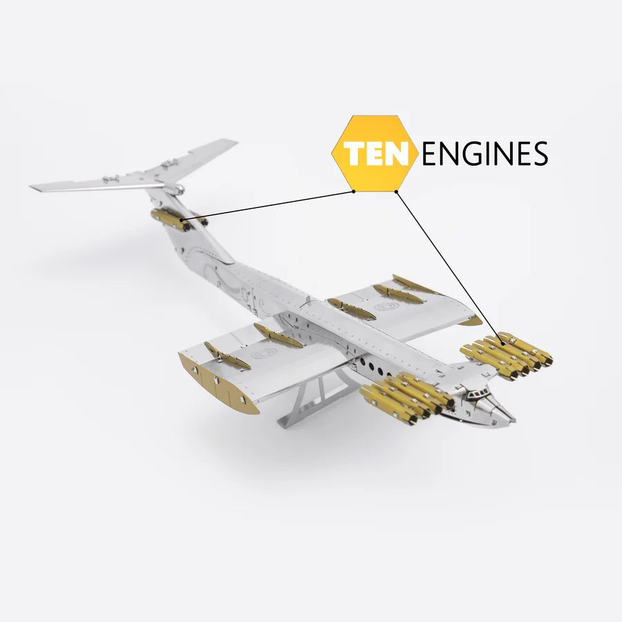 Metal Time Caspian Sea Monster Ekranoplan - DIY Metal Model Kit