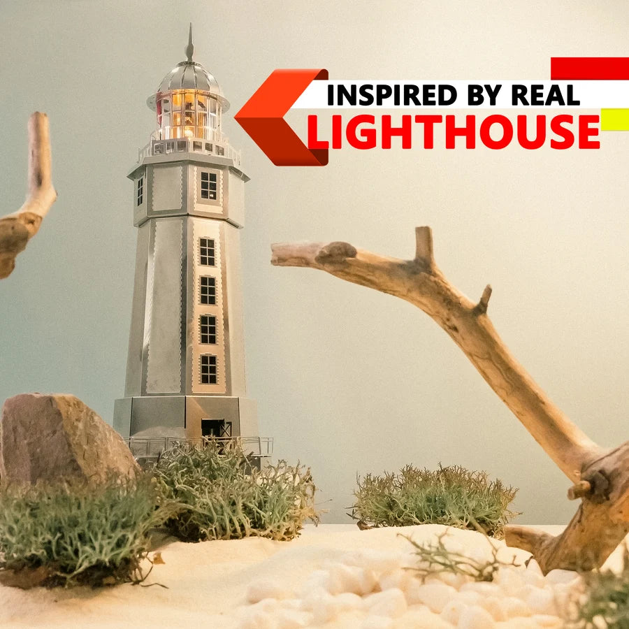 Metal Time Sailor's Companion La Jument Lighthouse - DIY Metal Model Kit