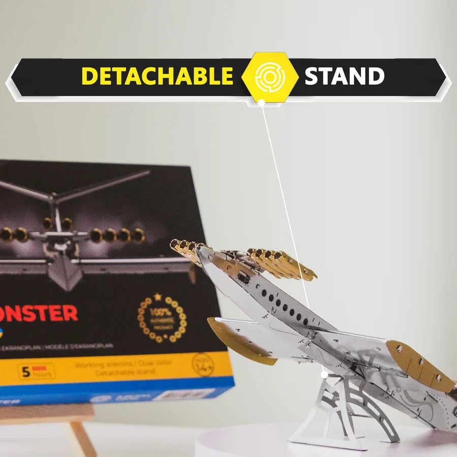 Metal Time Caspian Sea Monster Ekranoplan - DIY Metal Model Kit