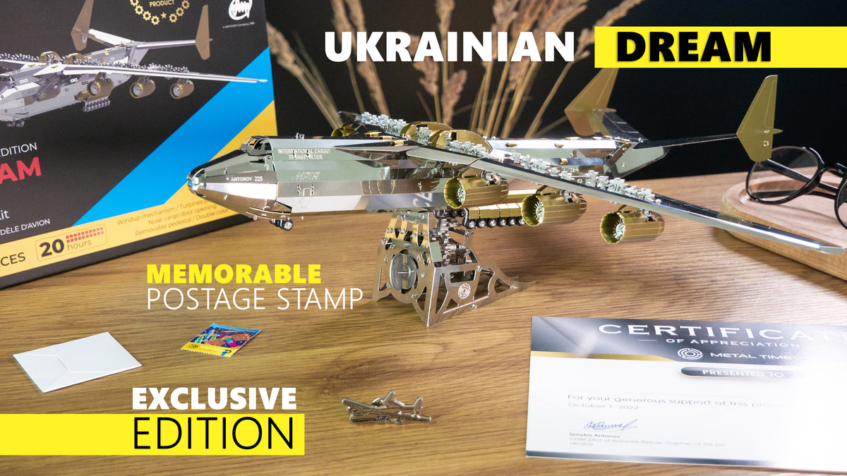 Metal Time AN-225 Mriya Official Exclusive Edition Double Color - DIY Metal Model Kit