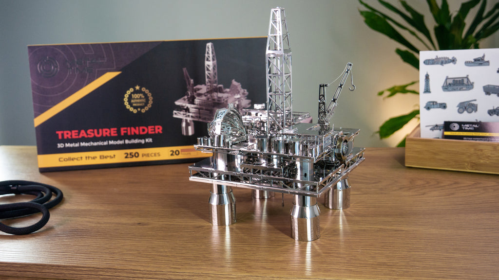 Metal Time Treasure Finder Oil Rig - DIY Metal Model Kit
