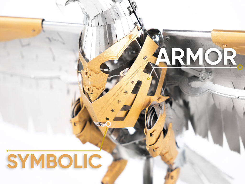 Metal Time Unity Wings Golden Armor - DIY Metal Model Kit