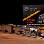 Metal Time Polar Steel Magic Express Mechanical Steam Train – DIY Metal Model Kit