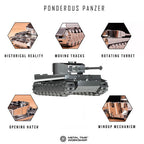 Metal Time Tiger Ponderous Panzer Tank – DIY Metal Model Kit