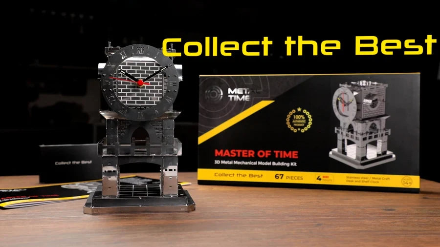 Metal Time Master of Time Stand Clock - DIY Metal Model Kit