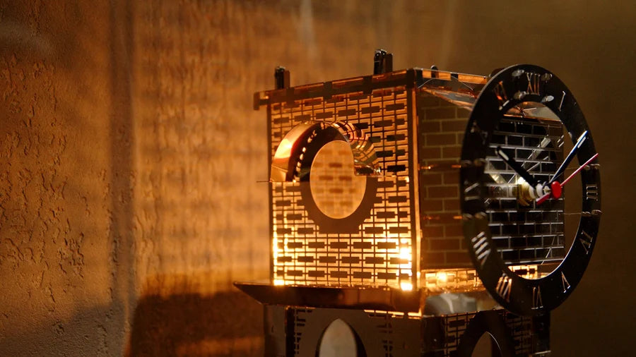 Metal Time Master of Time Stand Clock - DIY Metal Model Kit