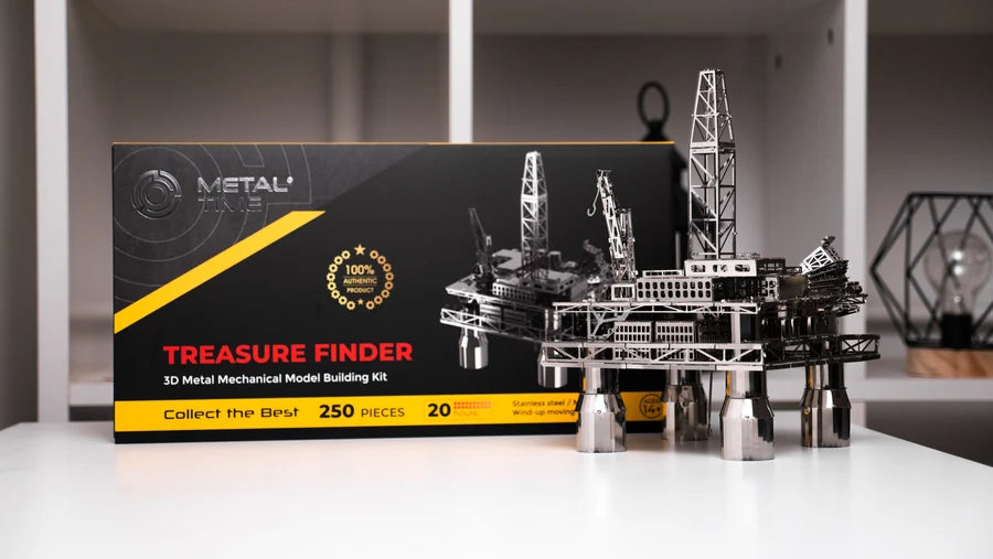 Metal Time Treasure Finder Oil Rig - DIY Metal Model Kit