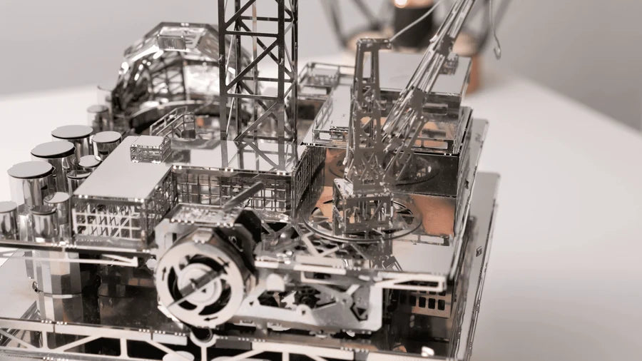 Metal Time Treasure Finder Oil Rig - DIY Metal Model Kit