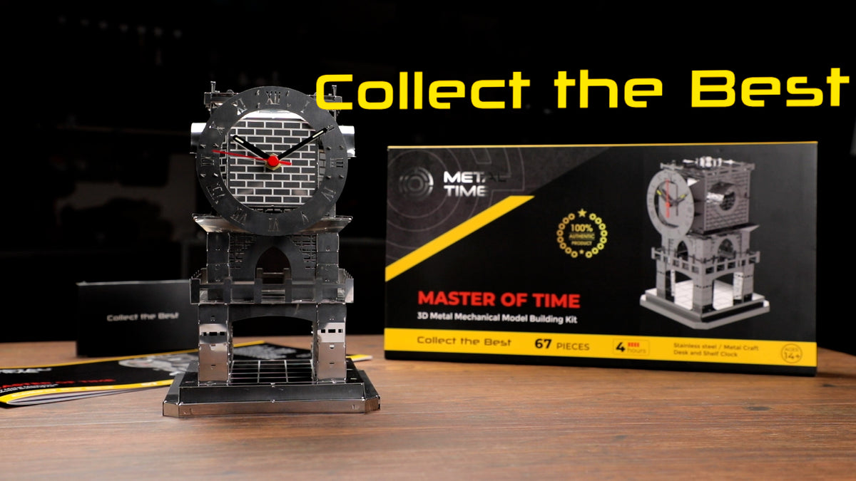 Metal Time Master of Time Stand Clock - DIY Metal Model Kit