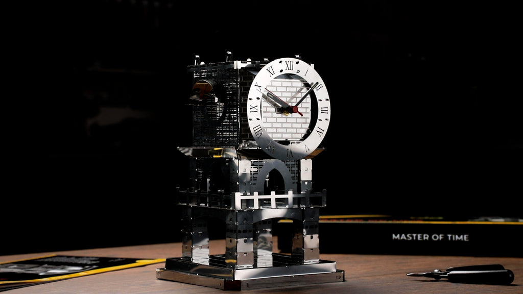 Metal Time Master of Time Stand Clock - DIY Metal Model Kit