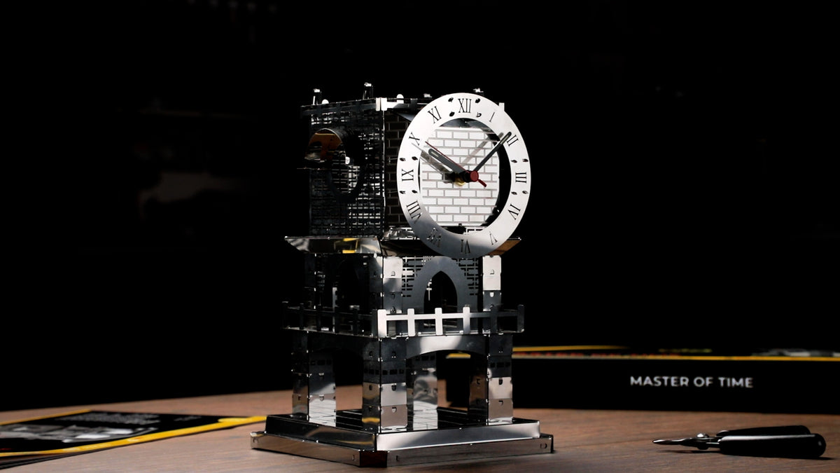 Metal Time Master of Time Stand Clock - DIY Metal Model Kit