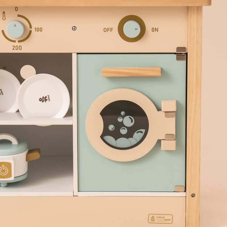 ROBUD Wooden Play Kitchen for Kids – Dream