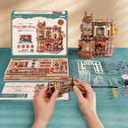 Dream Coffee Factory – 3D Wooden Mechanical Music Box Kit