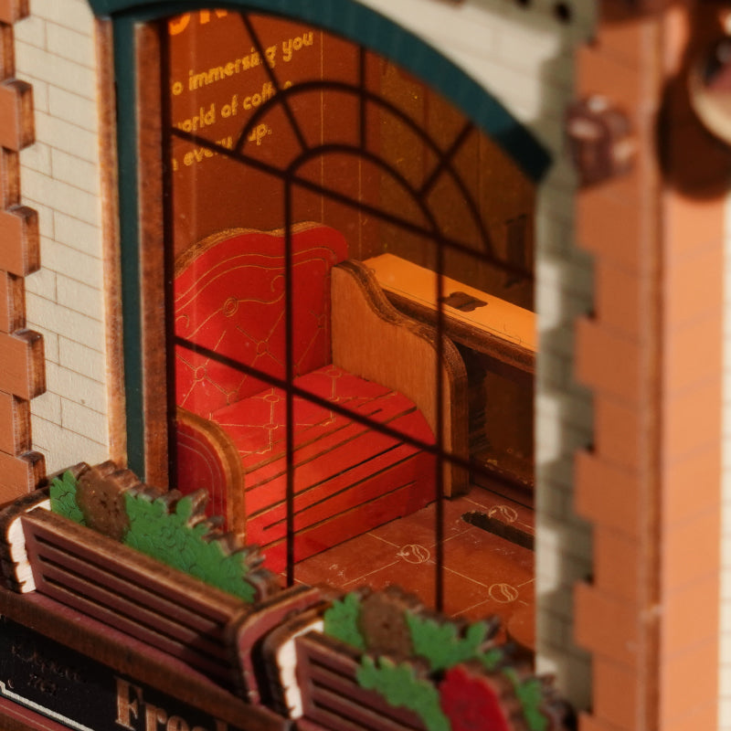 Dream Coffee Factory – 3D Wooden Mechanical Music Box Kit