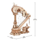 Magic Harp – 3D Wooden Mechanical Music Box Kit