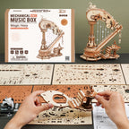 Magic Harp – 3D Wooden Mechanical Music Box Kit