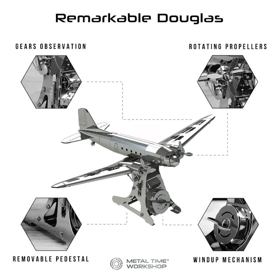 Metal Time Remarkable Douglas DC-3 - DIY Metal Model Kit