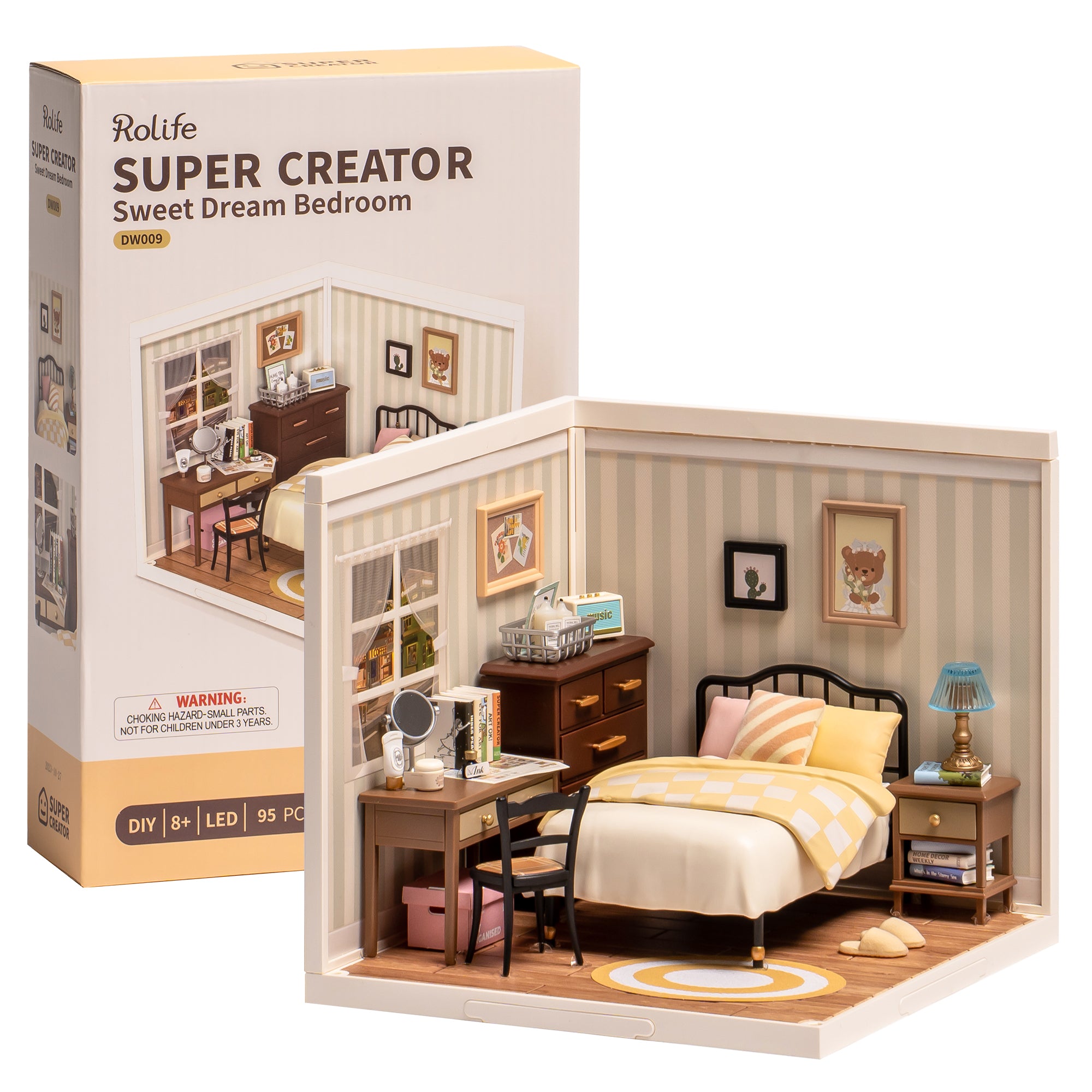 Sweet Dream Bedroom – DIY Miniature House Kit