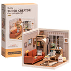 Cozy Living Lounge – DIY Miniature House Kit
