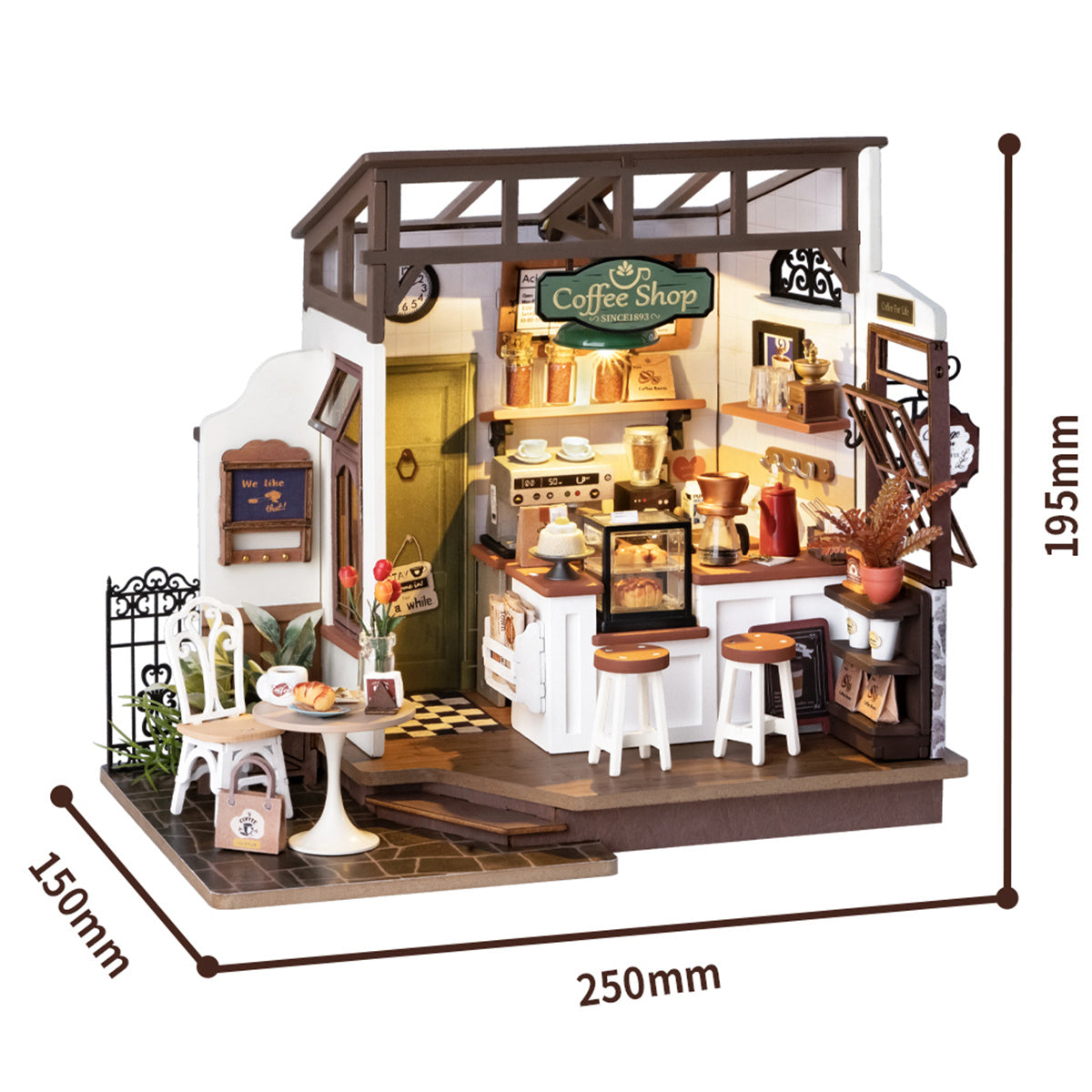 Flavory Café – DIY Miniature House Kit