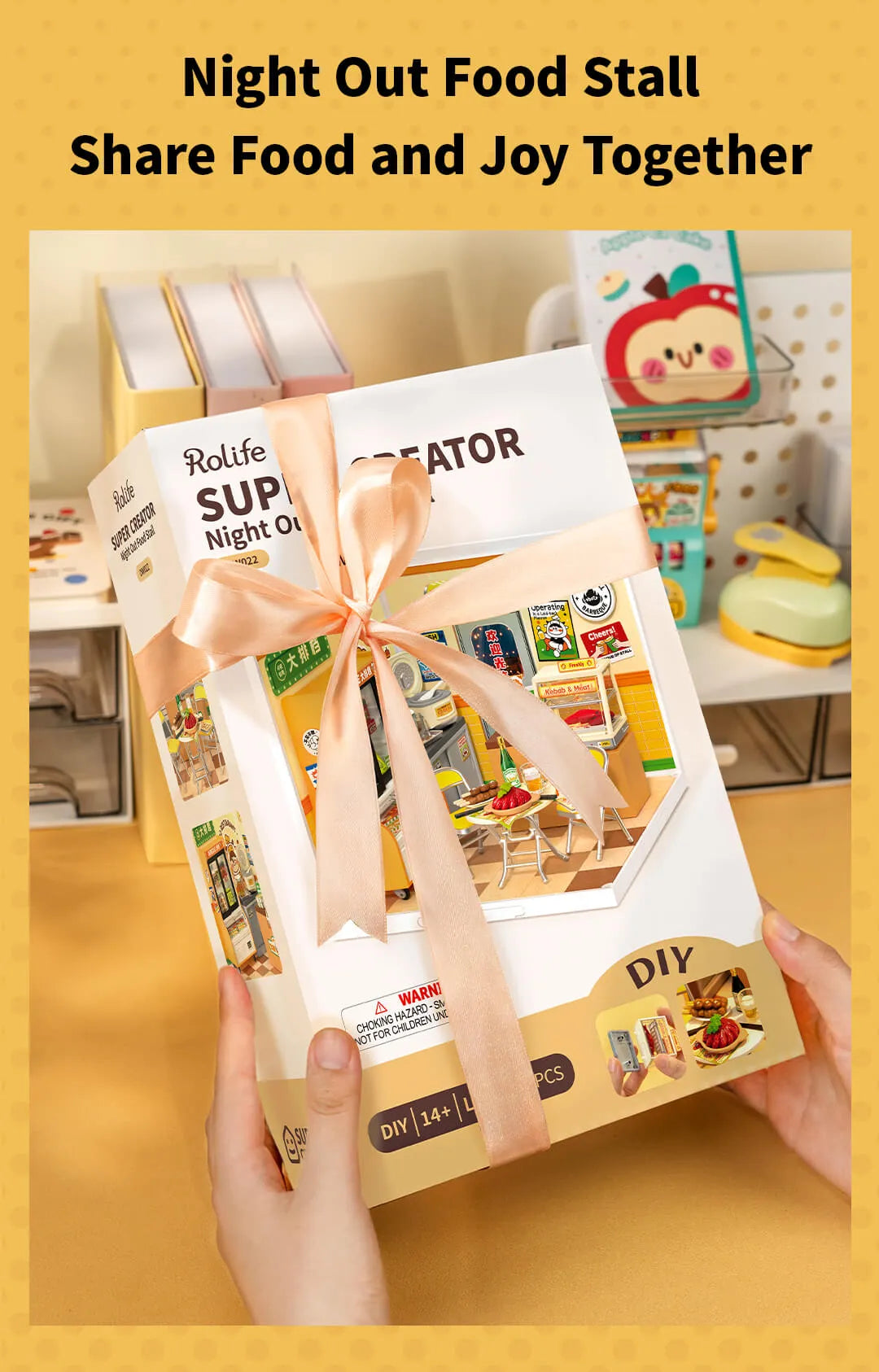 Rolife Night Out Food Stall – DIY Miniature House Kit