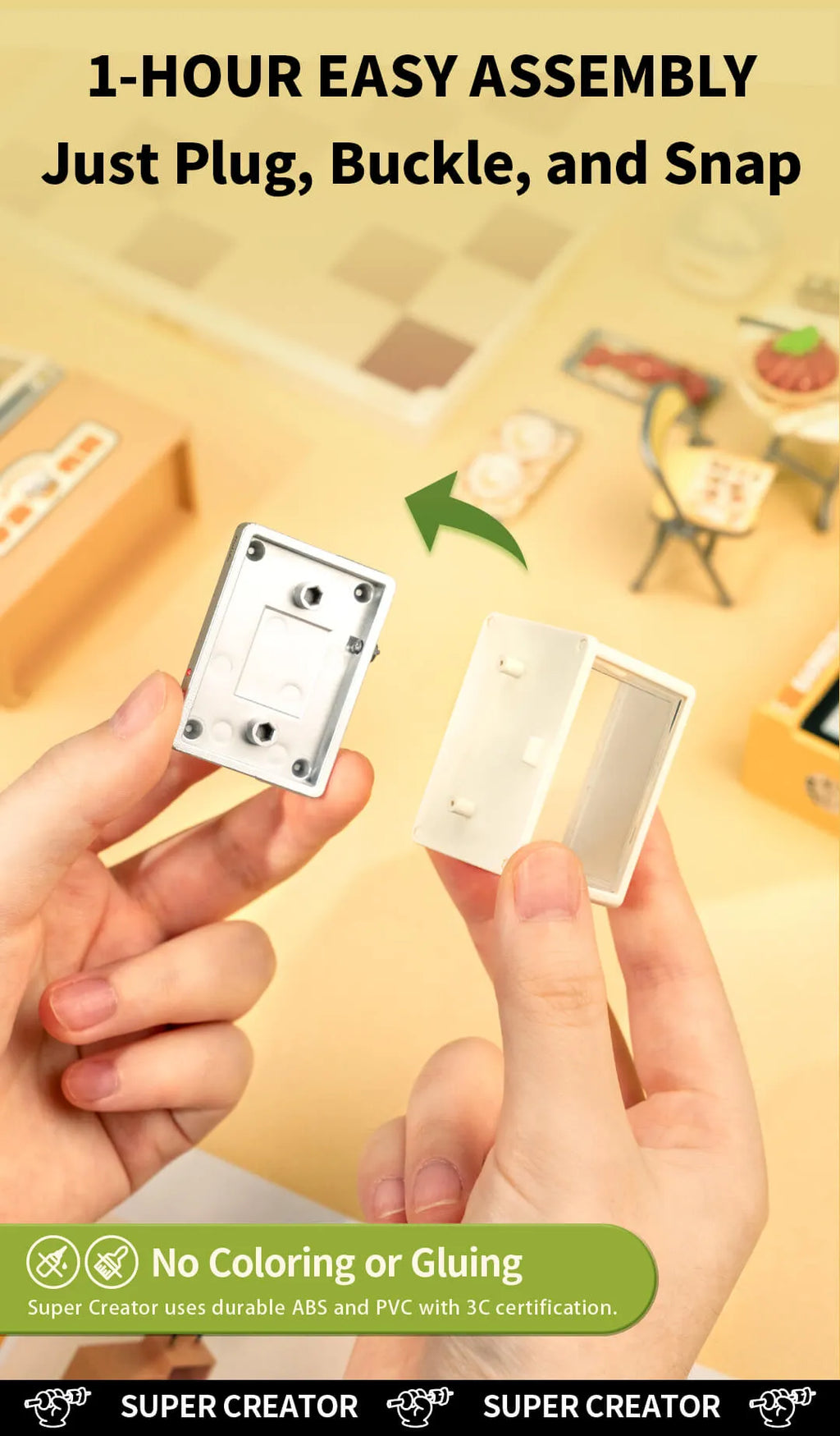 Rolife Night Out Food Stall – DIY Miniature House Kit