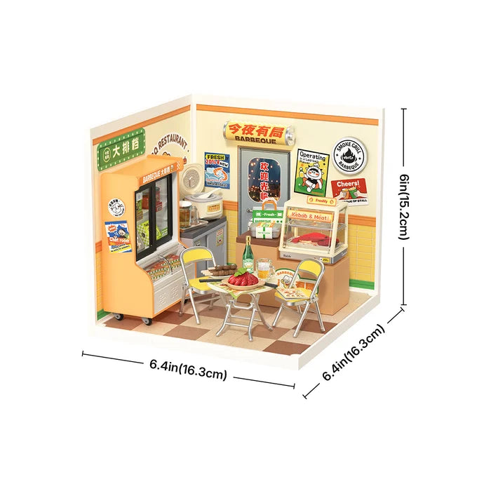 Rolife Night Out Food Stall – DIY Miniature House Kit
