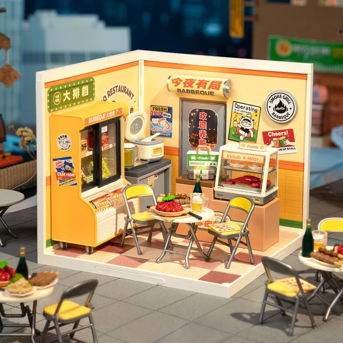Rolife Night Out Food Stall – DIY Miniature House Kit