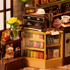 Holiday Café Book Nook – DIY Miniature Kit