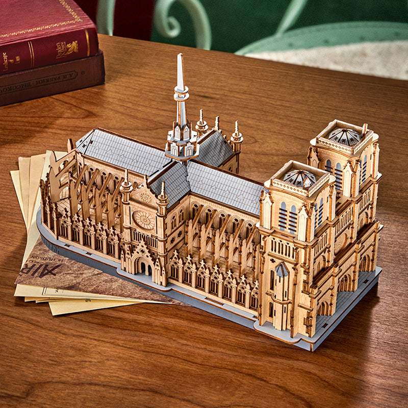 Paris Cathedral – Wooden Architecture Model Kit