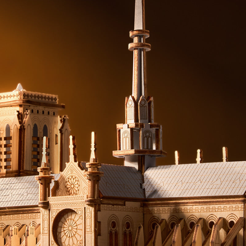 Paris Cathedral – Wooden Architecture Model Kit