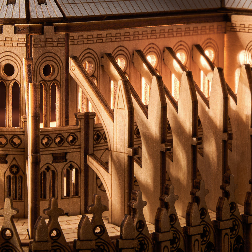 Paris Cathedral – Wooden Architecture Model Kit