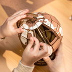 Global Wonders – 3D Wooden Puzzle Globe Kit