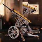 Anti-Aircraft Gun – 3D Wooden Mechanical Model Kit