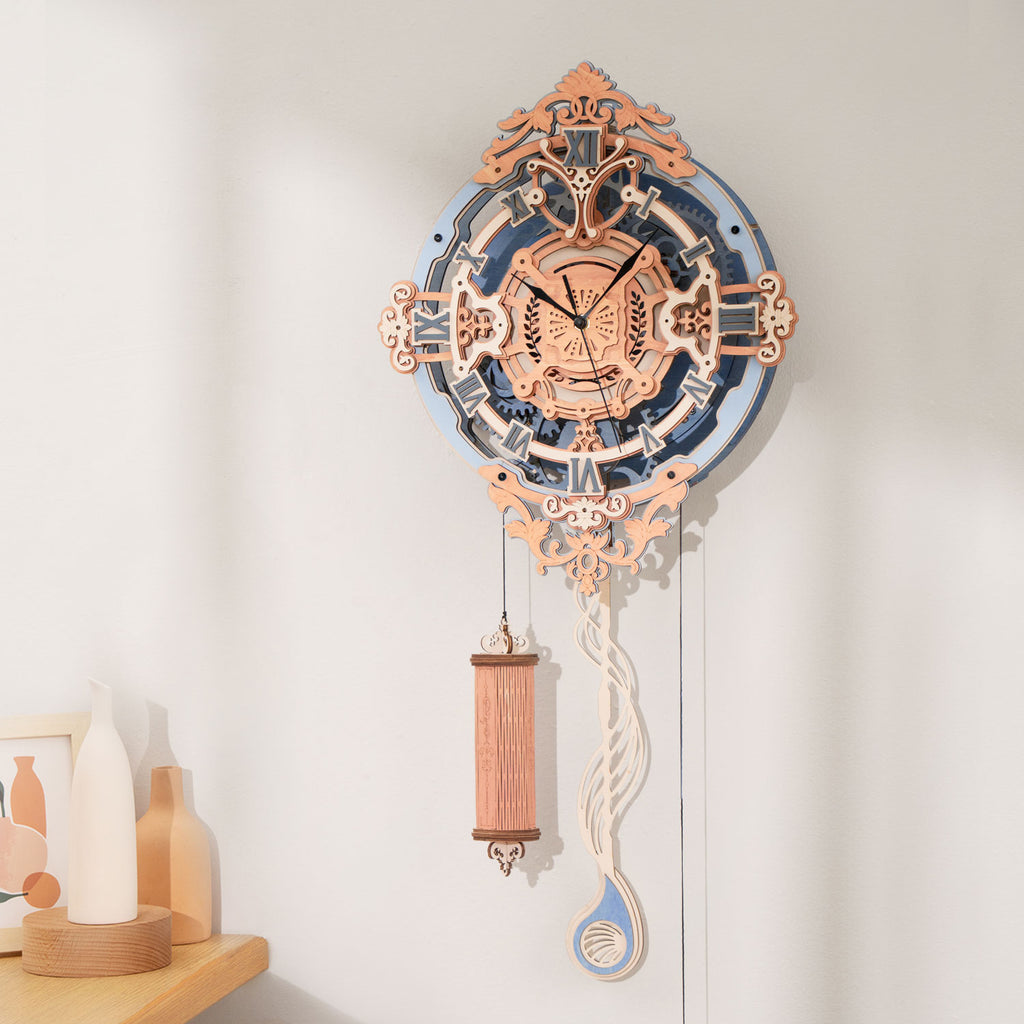 Romantic Notes Wall Clock – Wooden Model Kit