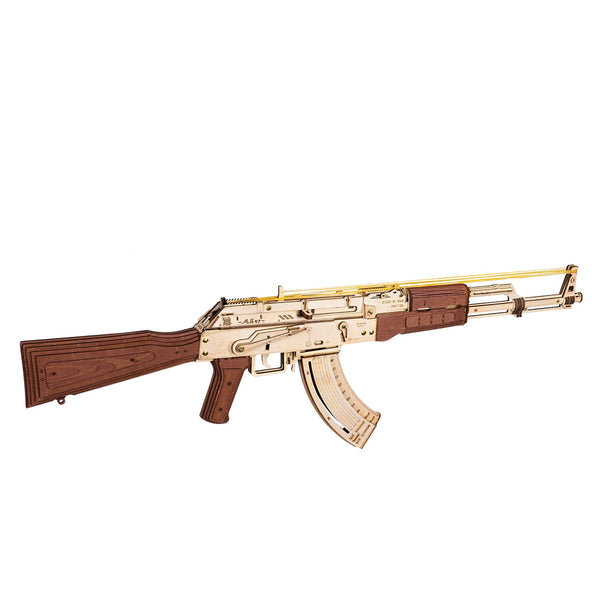 AK-47 Assault Rifle – 3D Wooden Mechanical Model Kit