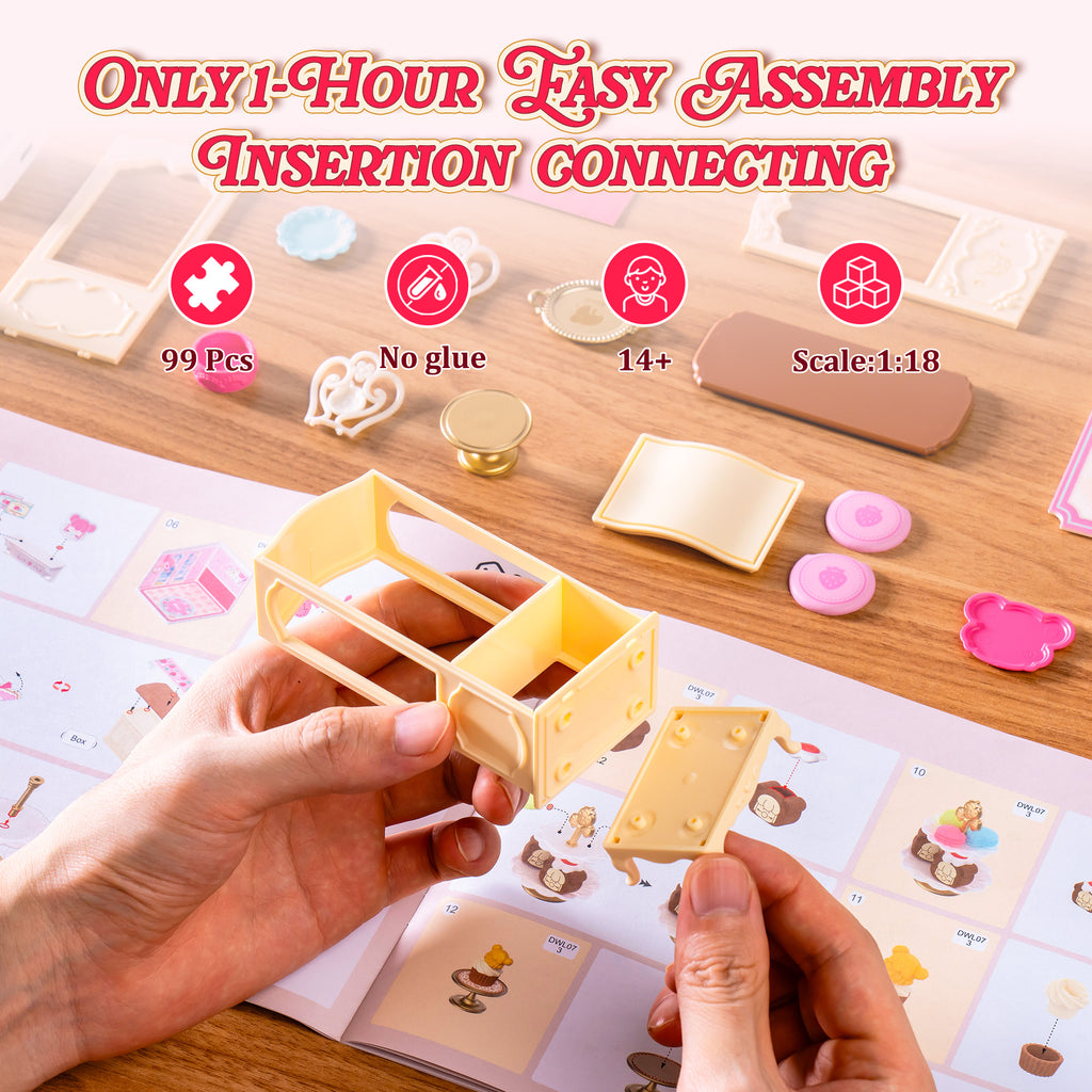 Rolife Nanci Strawberry Teatime – DIY Miniature House Kit