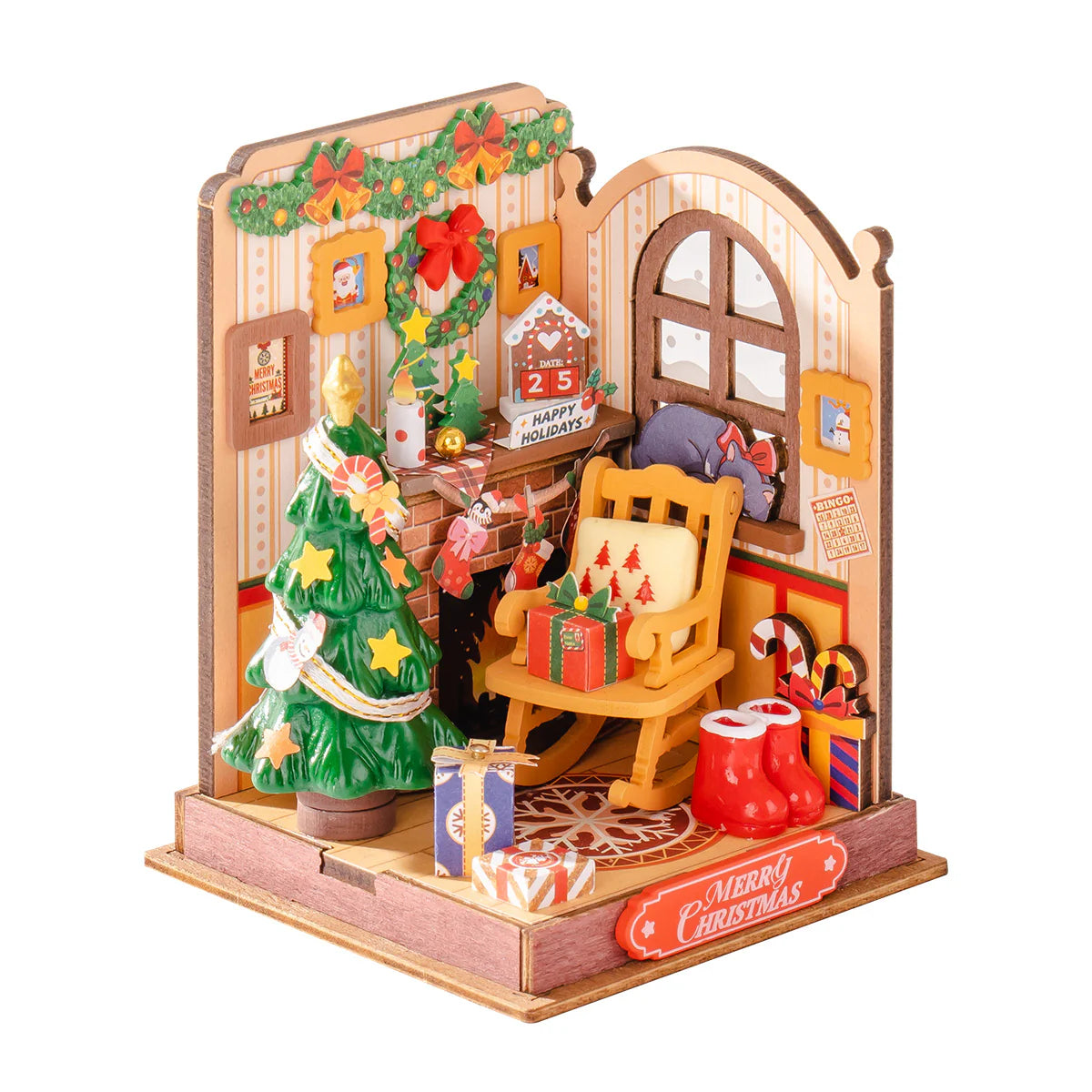 Christmas Mini Market Collection – DIY Miniature House Kit