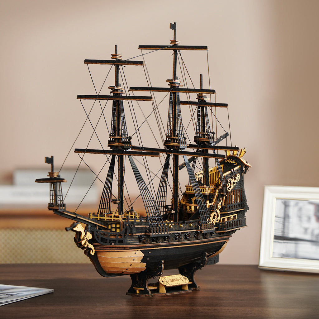 The Seahorse Barque – 3D Wooden Sailing Ship Model Kit