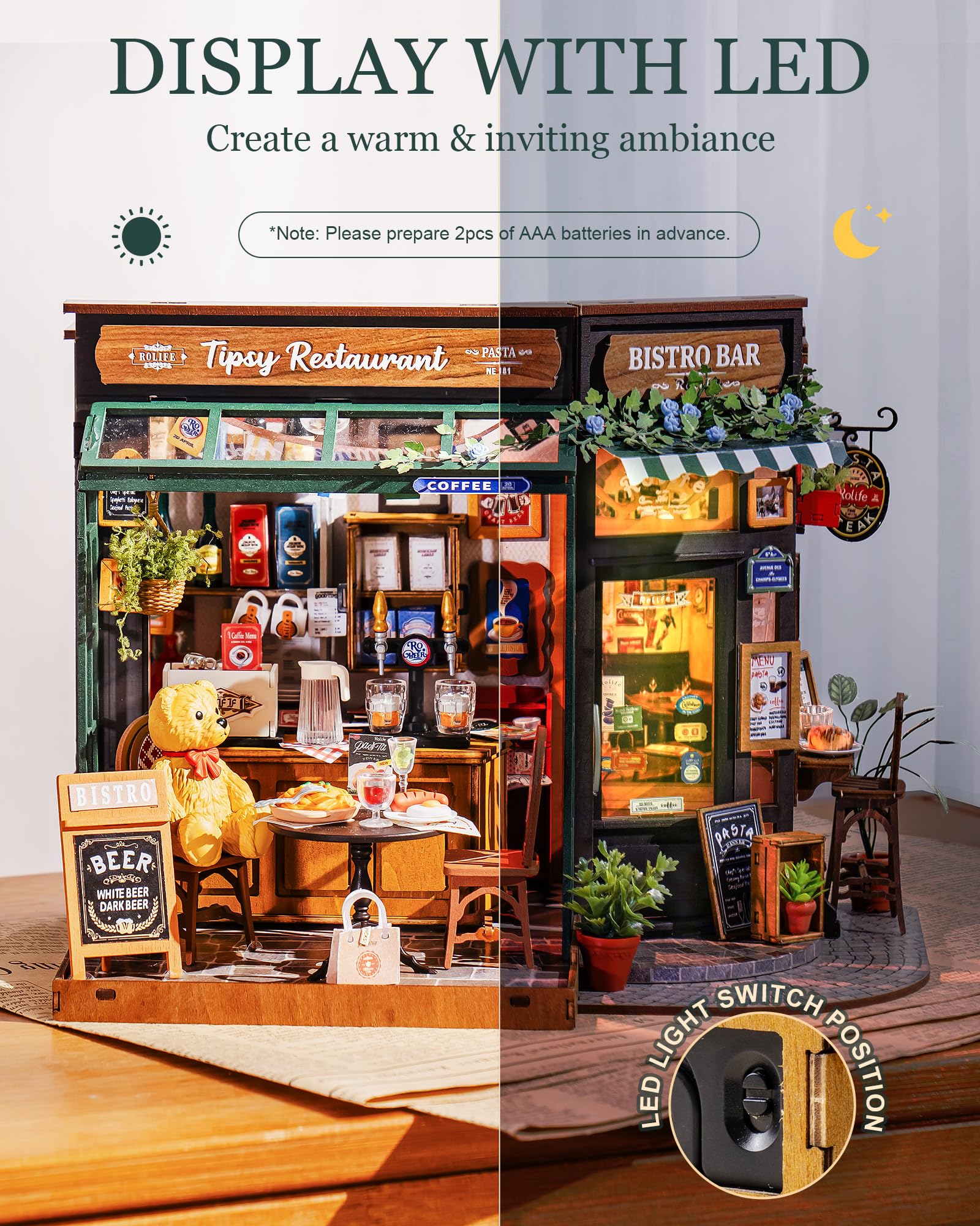 Tipsy Restaurant – DIY Miniature House Kit