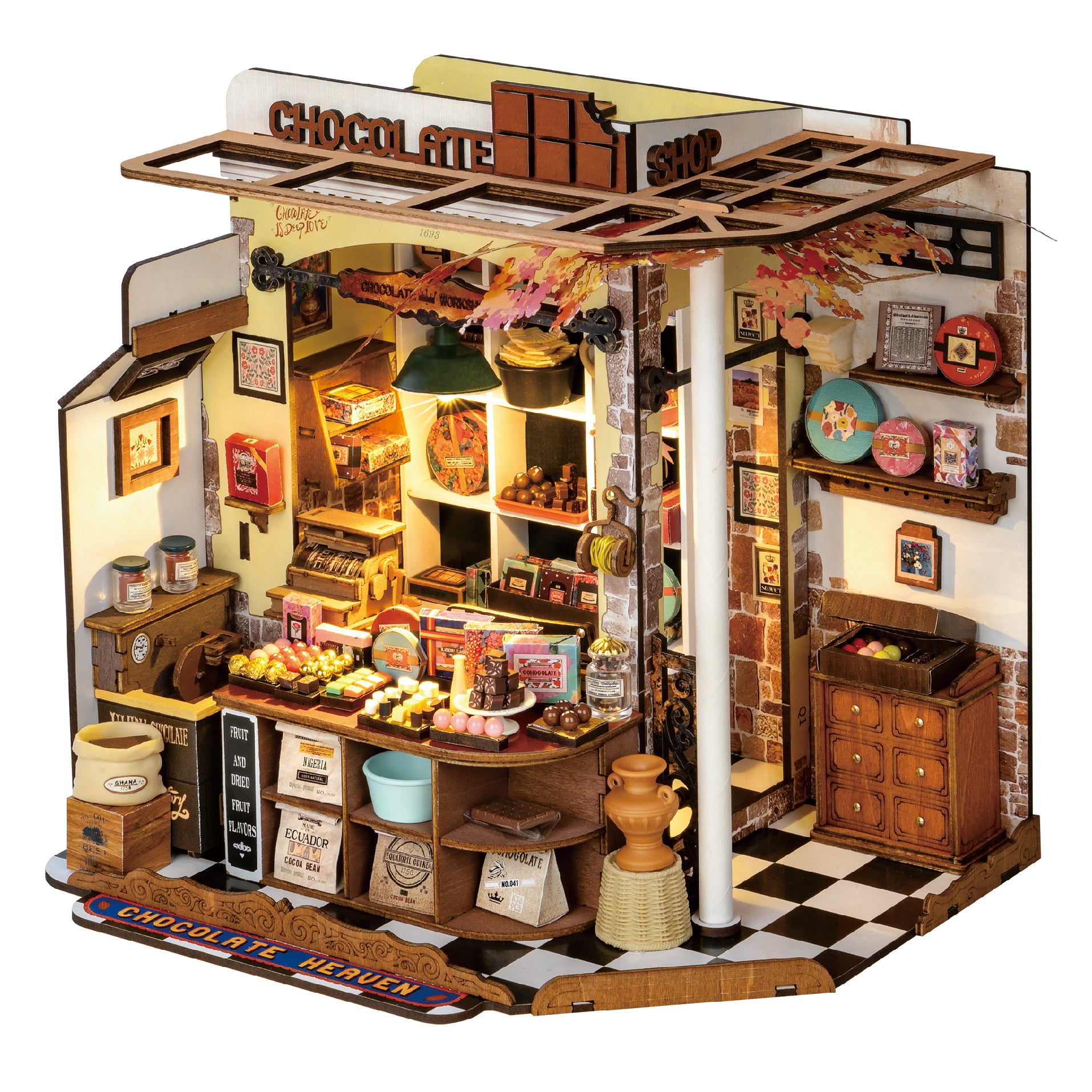 Henry’s Chocolate Shop – DIY Miniature House Kit