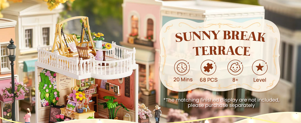 Terrace Living Collection – DIY Miniature House Kit