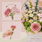 Blooming Flower Basket – DIY Wooden Model Kit
