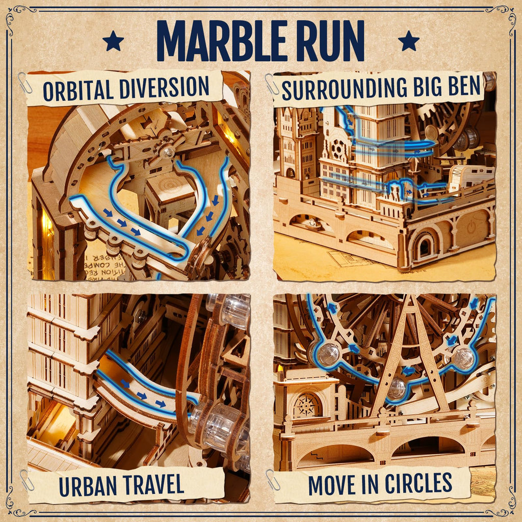 London Marble Run – DIY Mechanical Model Kit